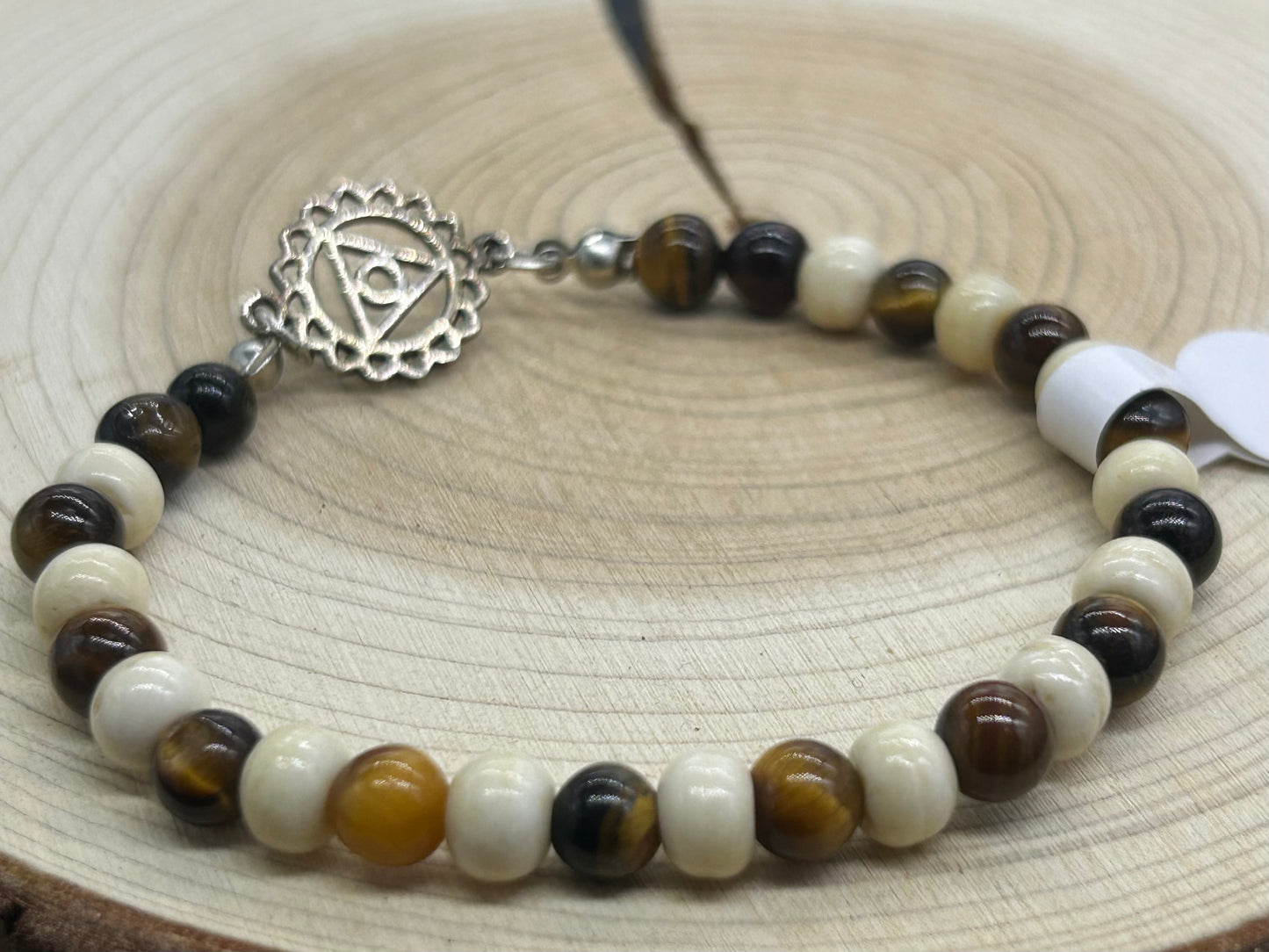 Bracelet Œil de tigre et pierre fantaisie