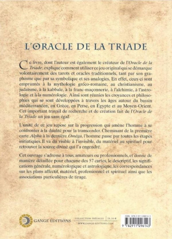 Livre L’oracle de la triade