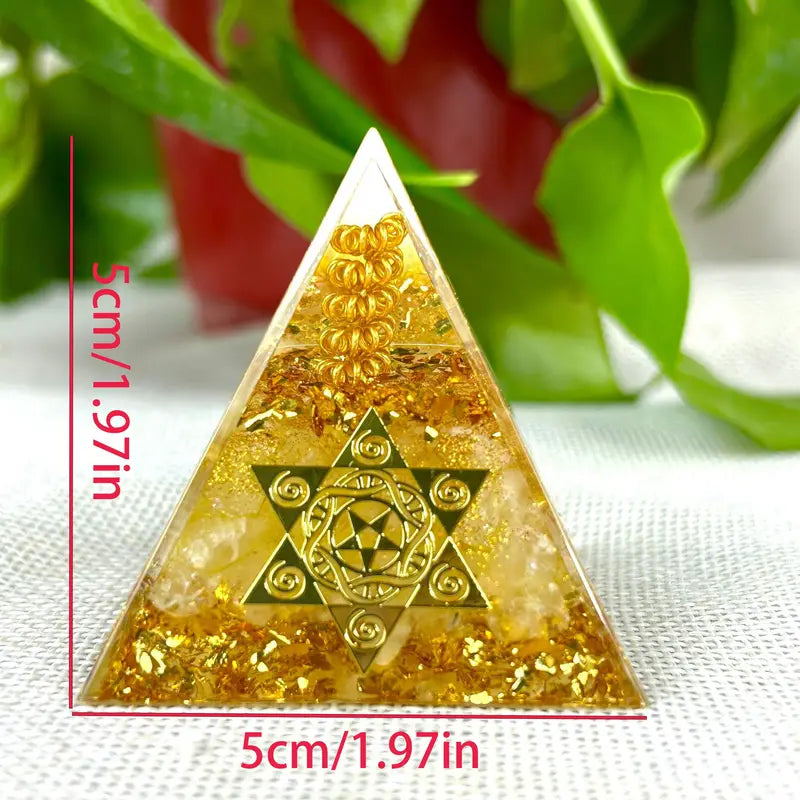 Pyramide Orgonite Citrine