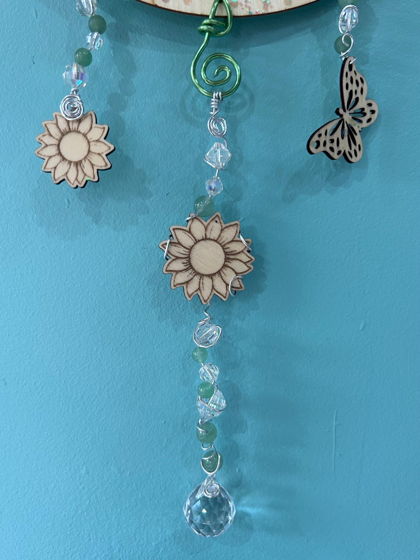 Attrape soleil colibri Aventurine et Cristal Feng Shui