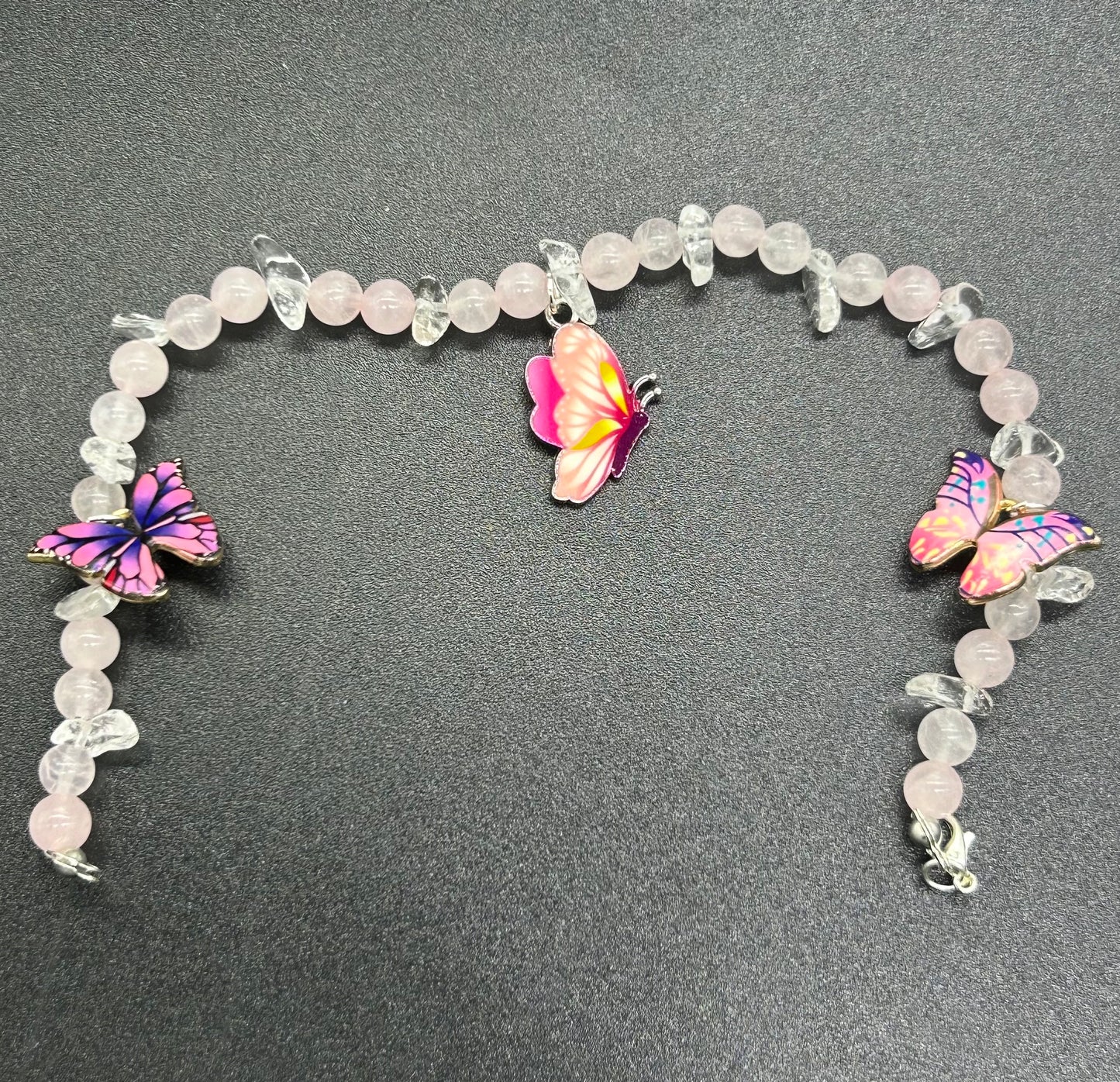 Cheviller Quartz rose/Cristal de roche