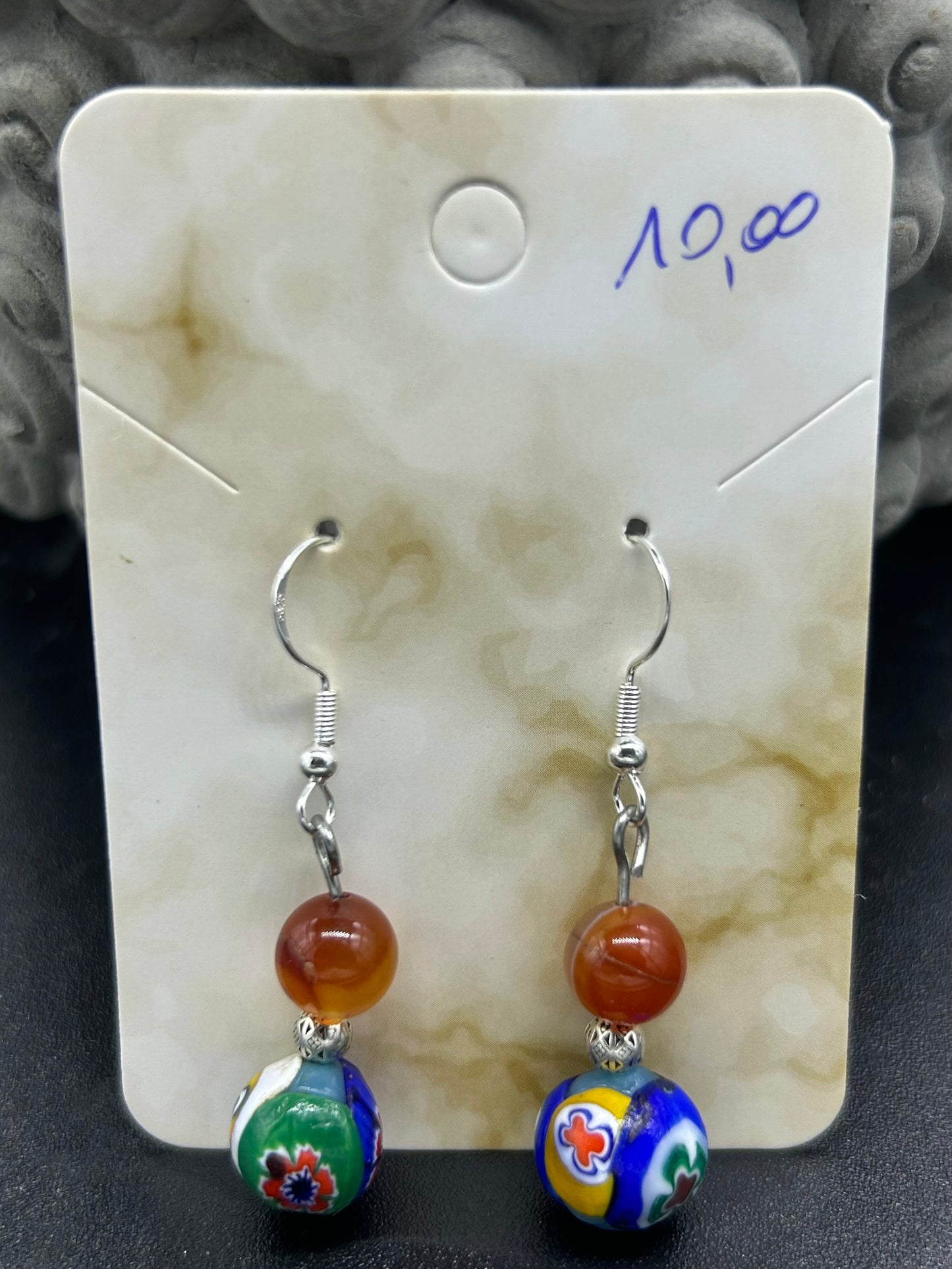 Boucles d'oreilles bohème Cornaline