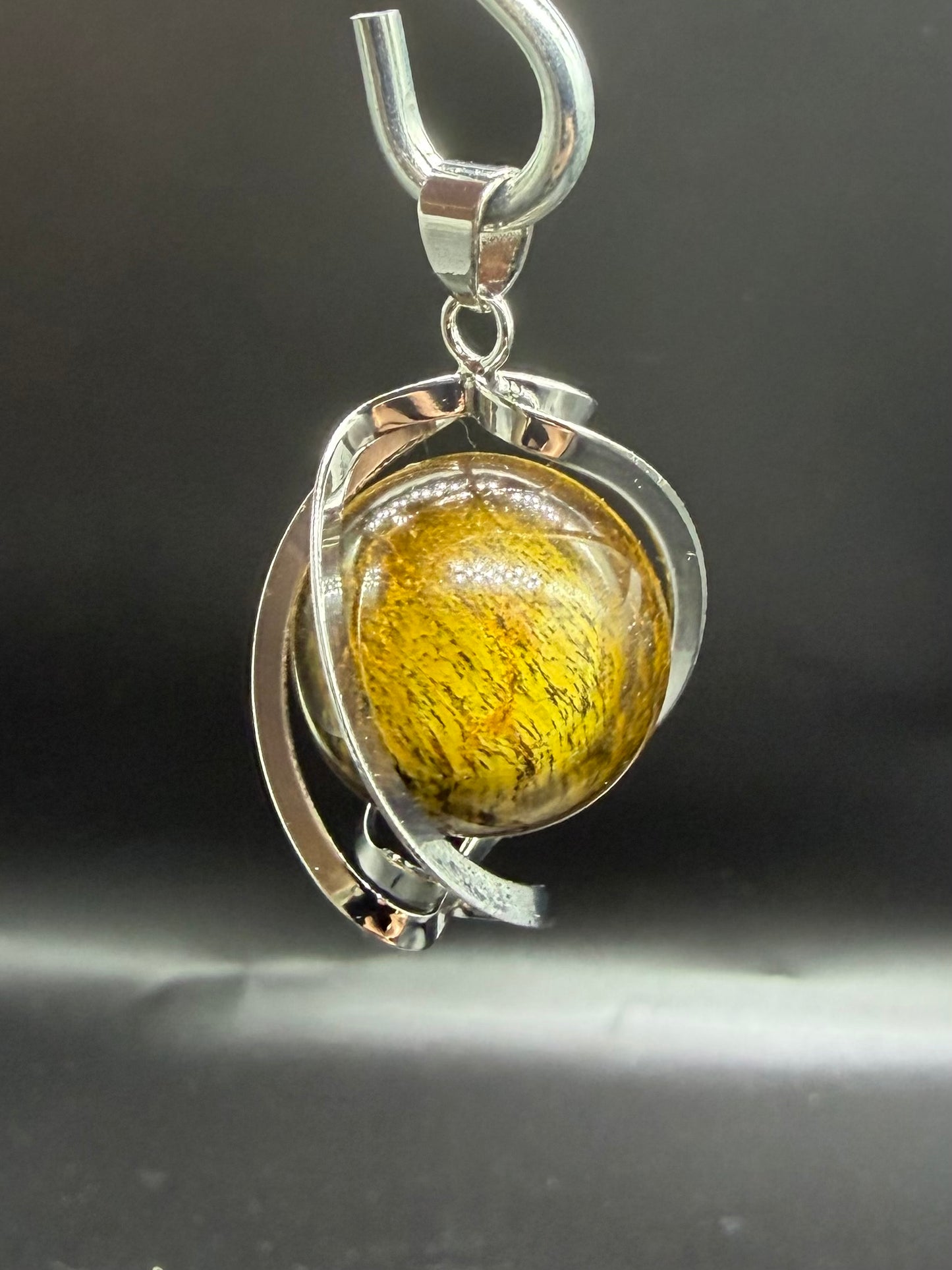 Pendentif spirale Œil de tigre