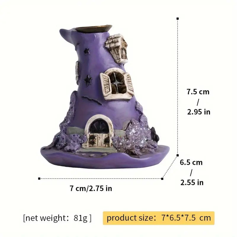 Fontaine à Encens en Résine Chapeau de Sorcière
