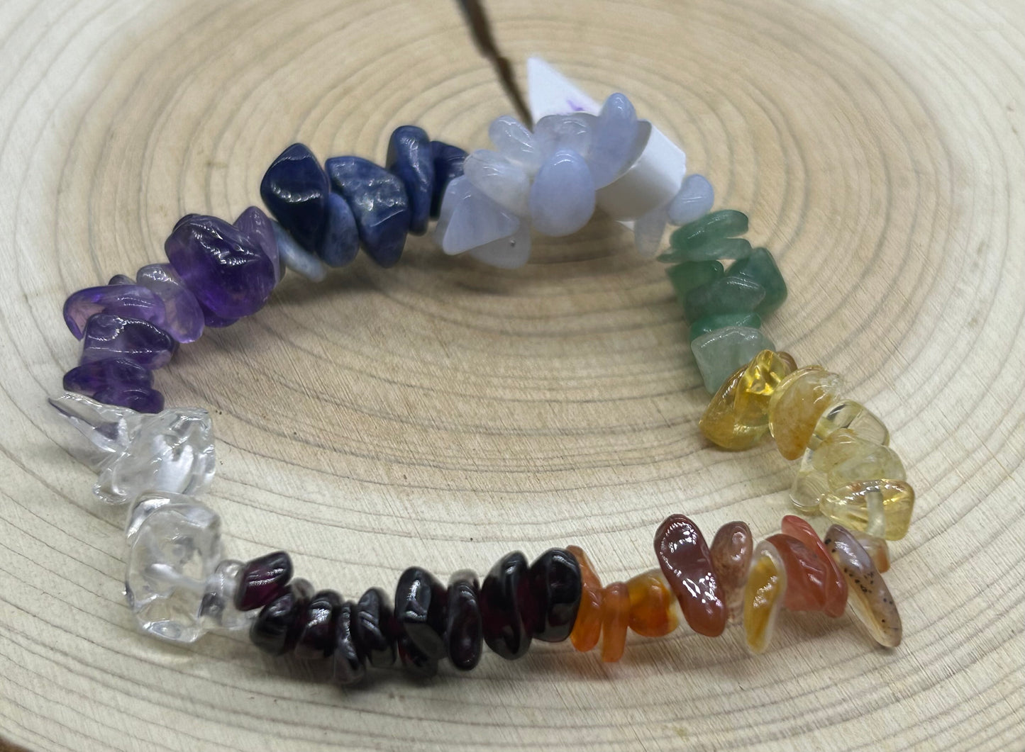 Bracelet chips 7 chakras