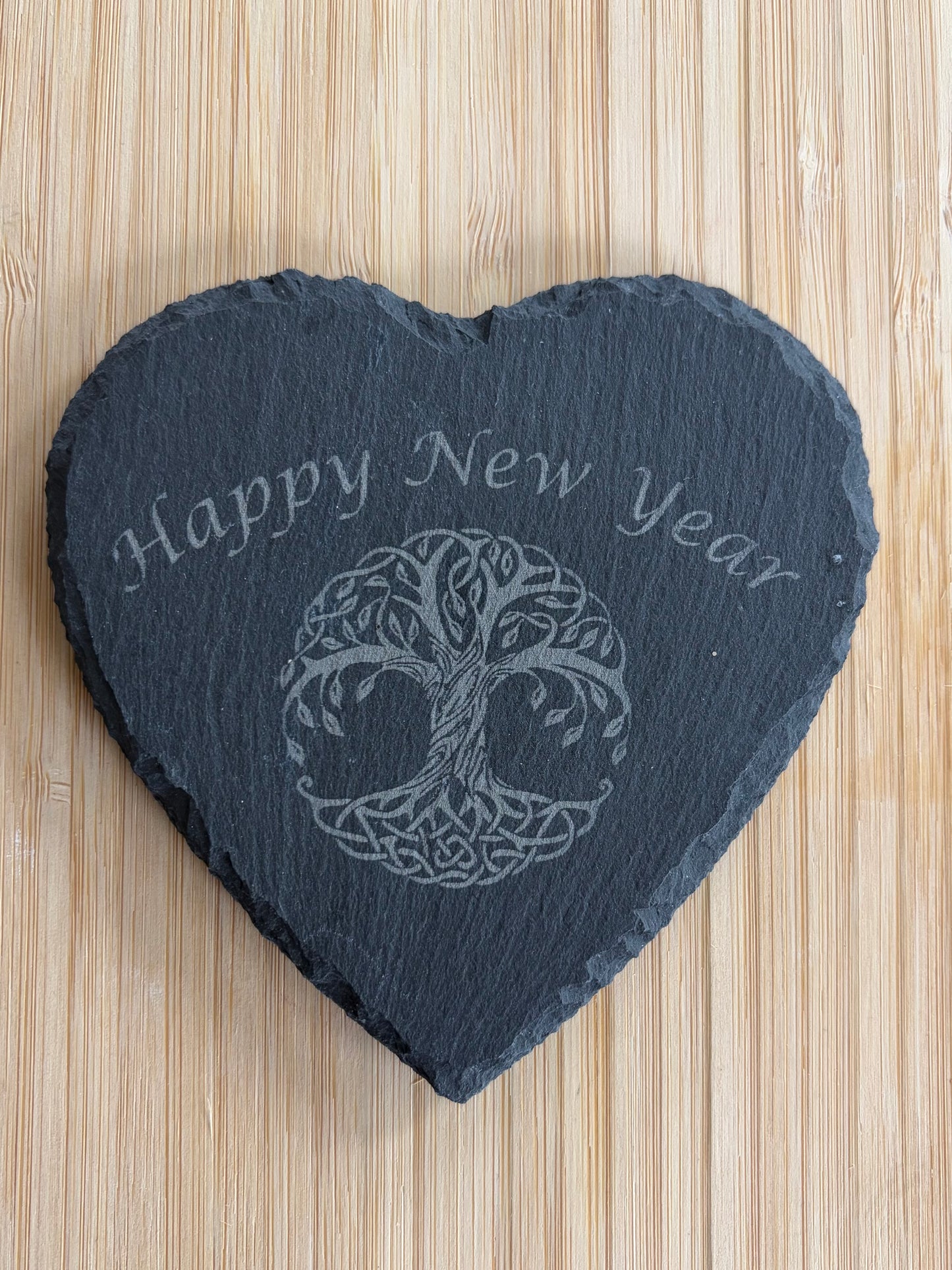 Sous verre ardoise Happy New Year