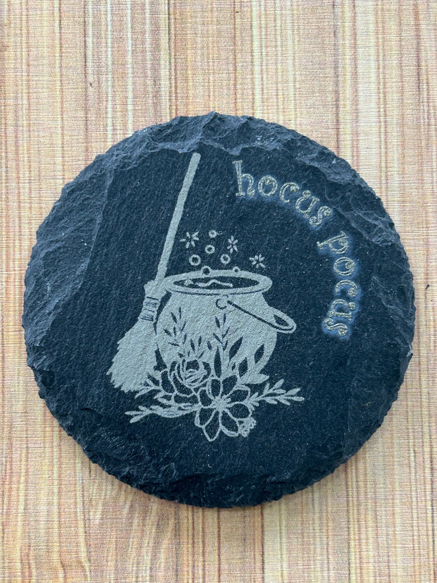 Sous verre ardoise Witchy chaudron