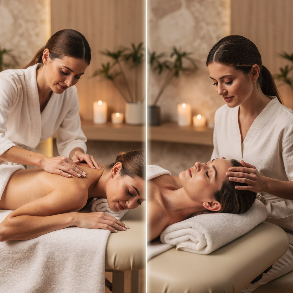 Combo massage Dos-crâne-visage