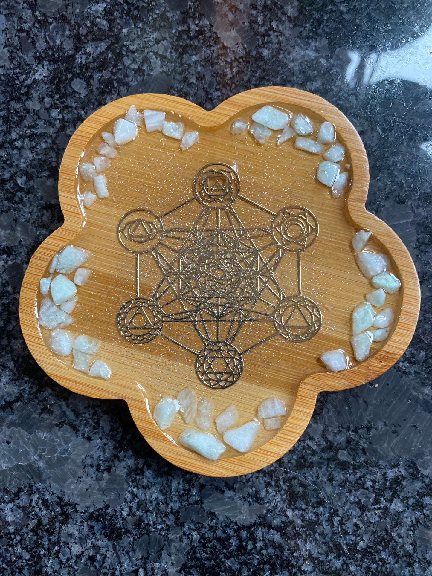 Socle Epoxy Métatron Amazonite