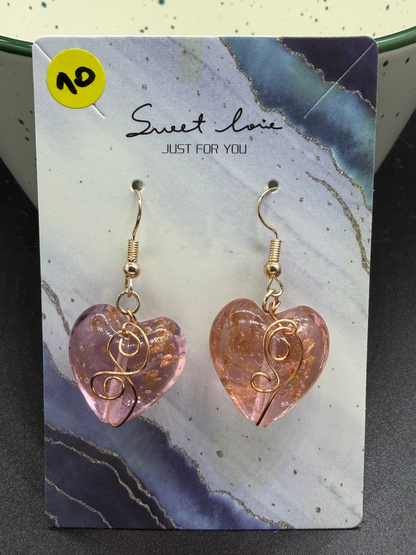 Boucles d’oreilles cœurs fantaisie