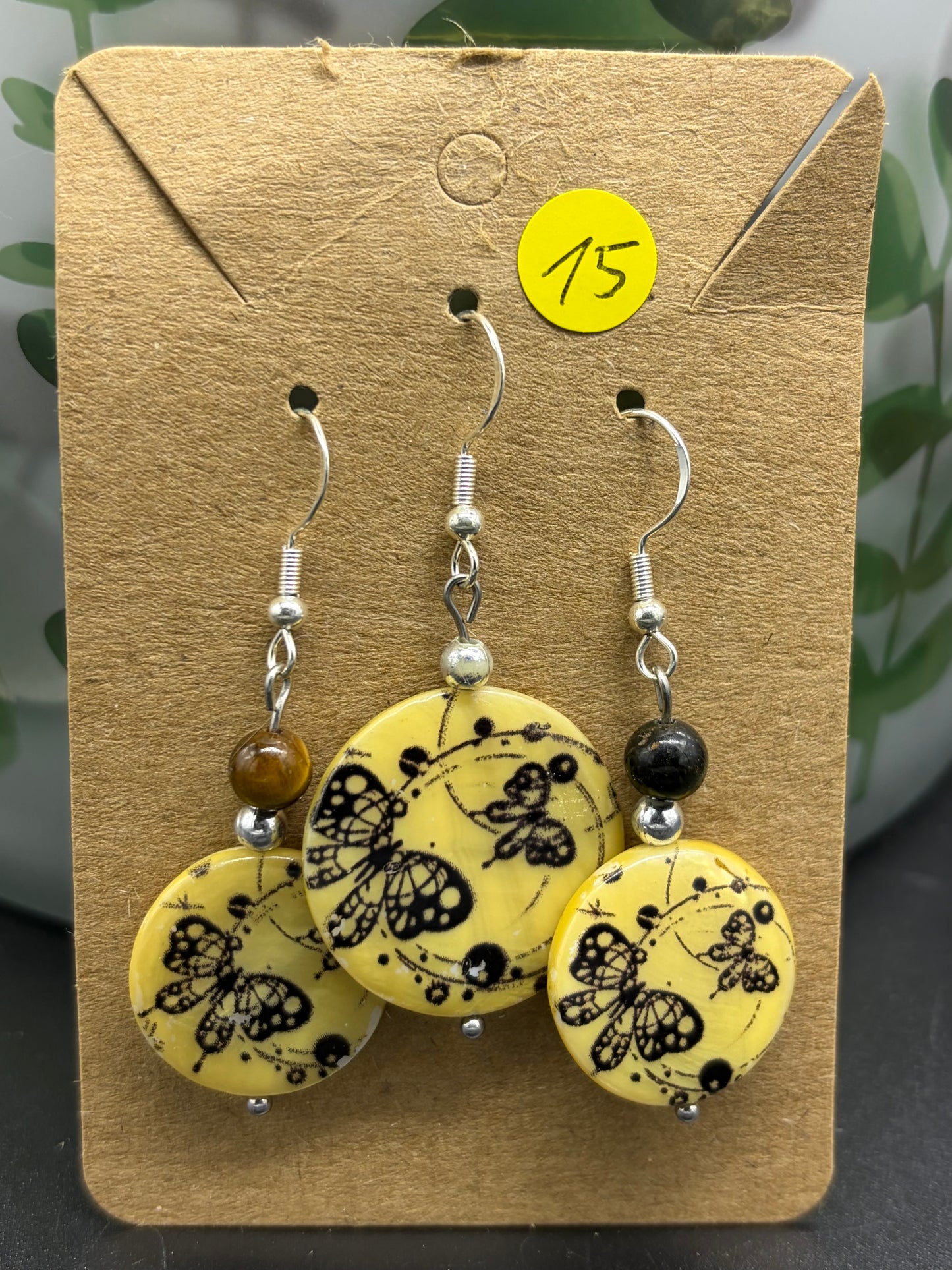 Boucles d’oreilles trio papillons