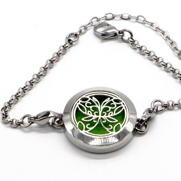 Bracelet diffuseur chaînette papillon