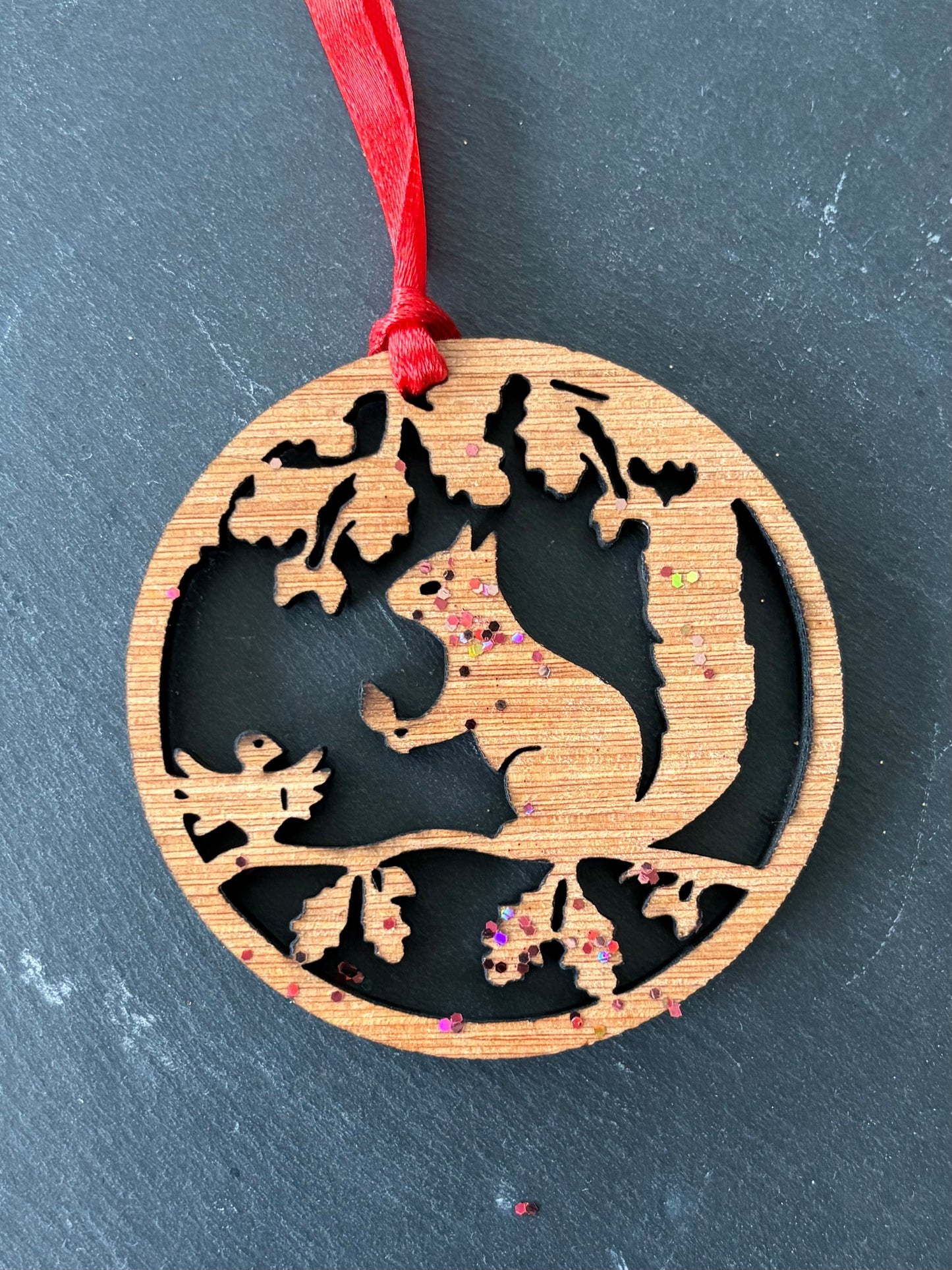 Boule de Noël écureuil