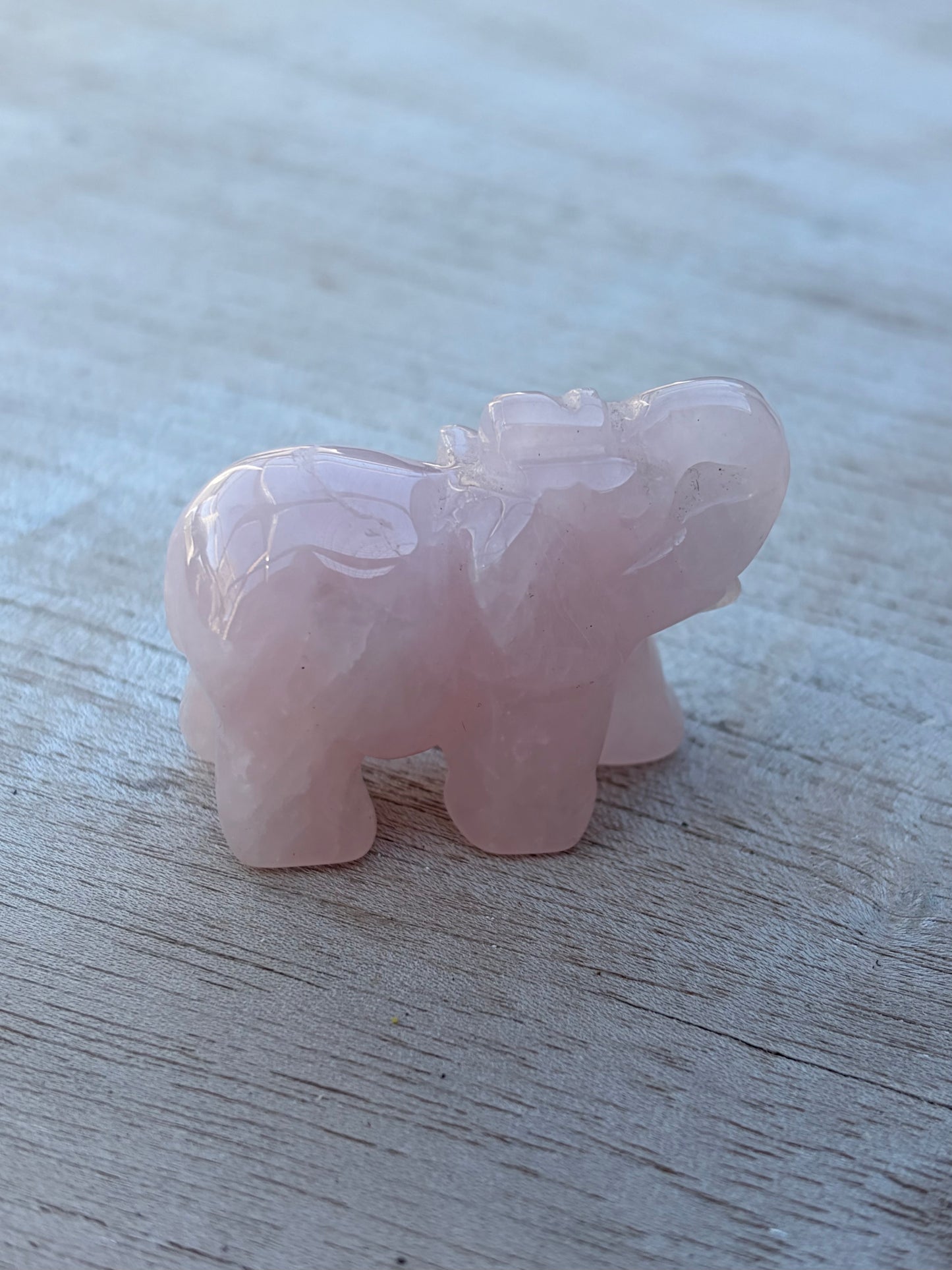 Éléphant Quartz rose