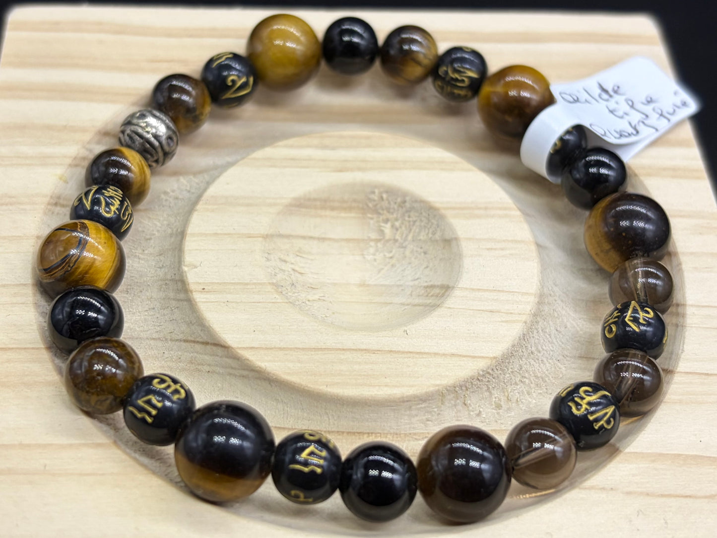 Bracelet Œil de tigre Quartz fumé