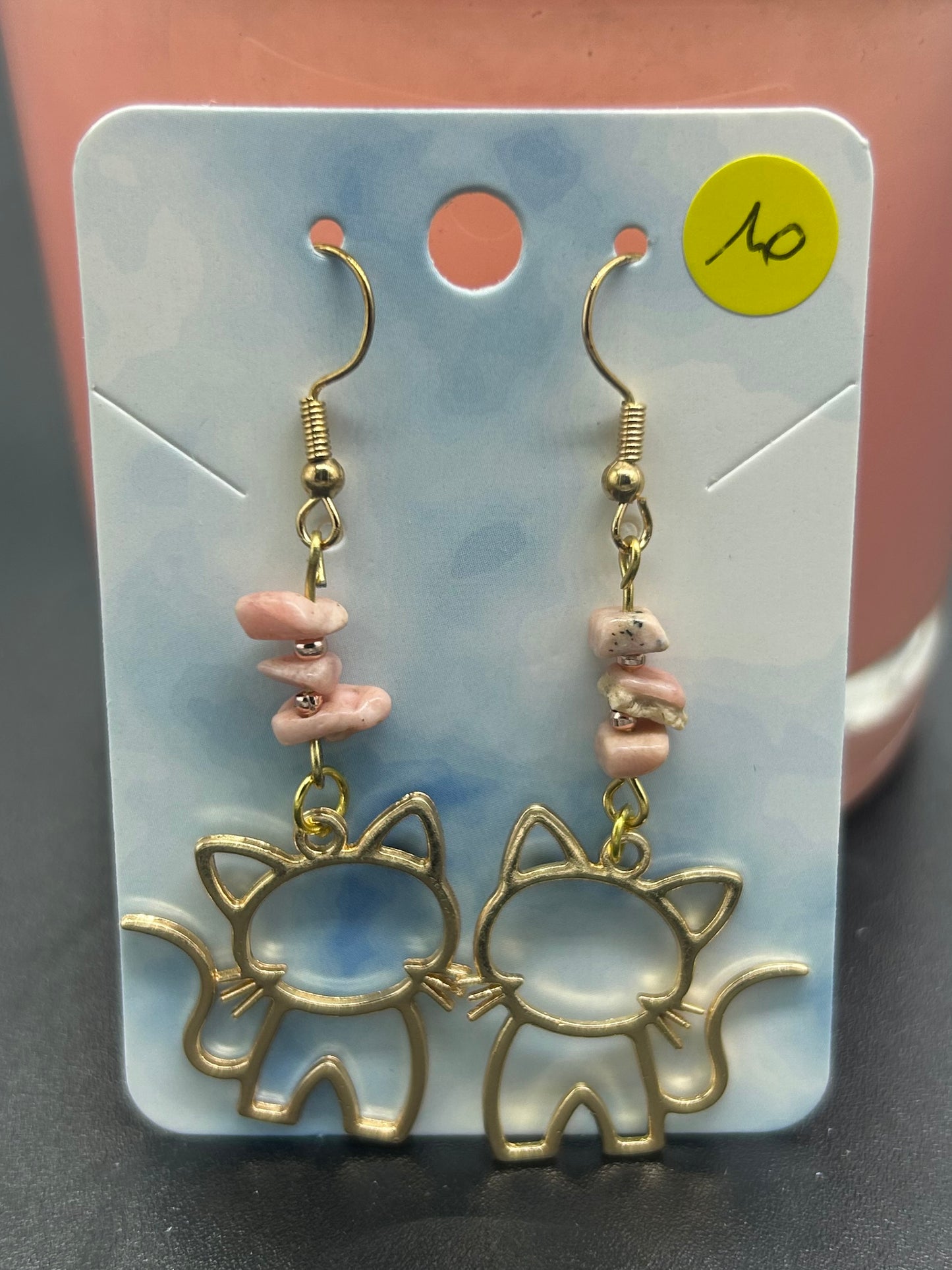 Boucles d’oreilles chatounes Rhodocrosite
