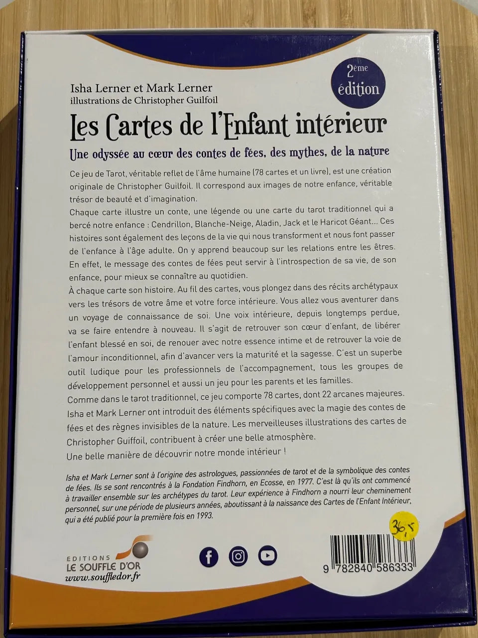 Cartes et livre de l'enfant intérieur