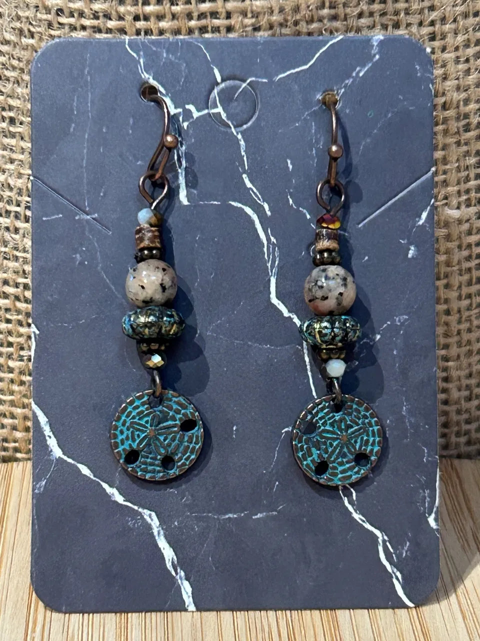 Boucles d'oreilles Jaspe