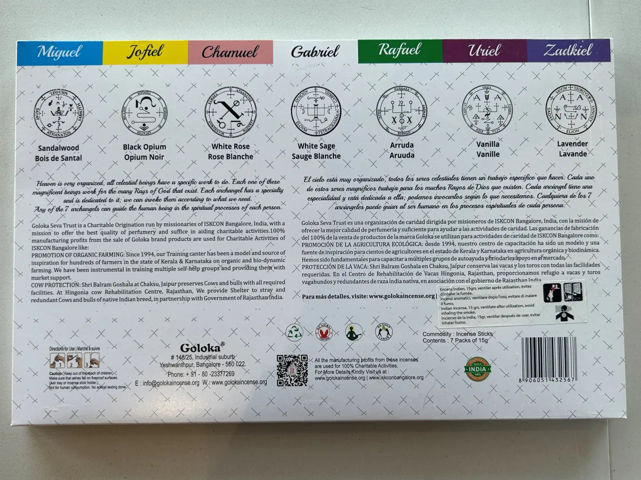 Coffret encens anges