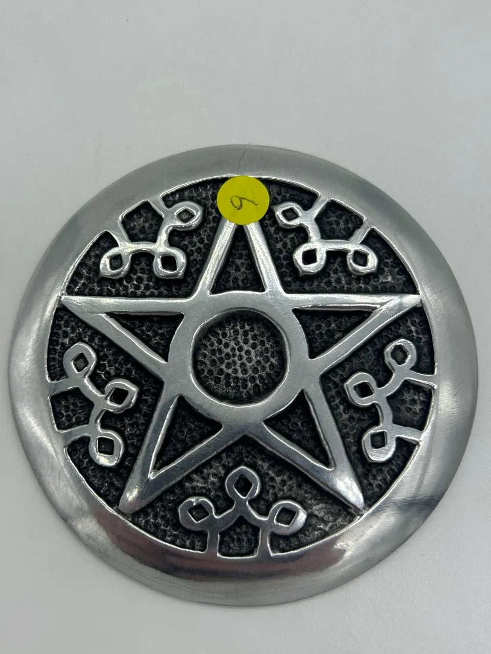 Porte encens métal pentacle