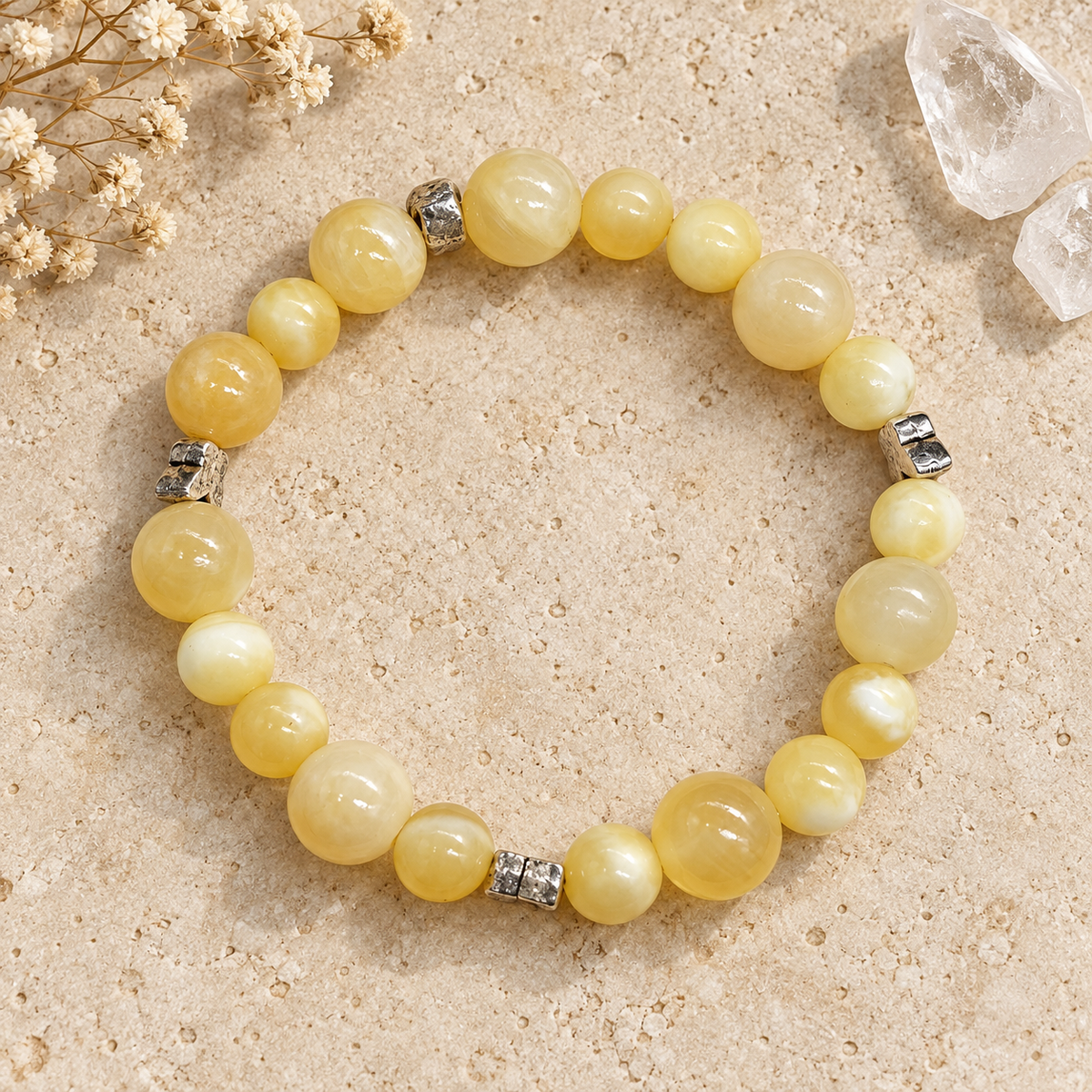 Bracelet enfant Calcite jaune