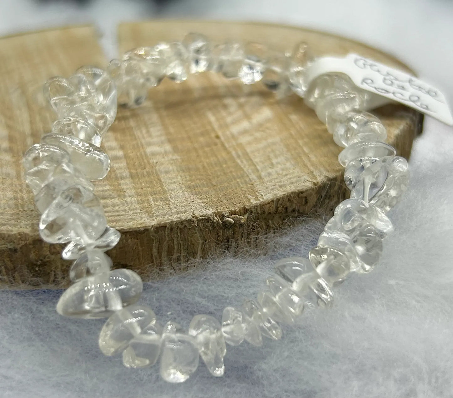 Bracelet chips Cristal de roche