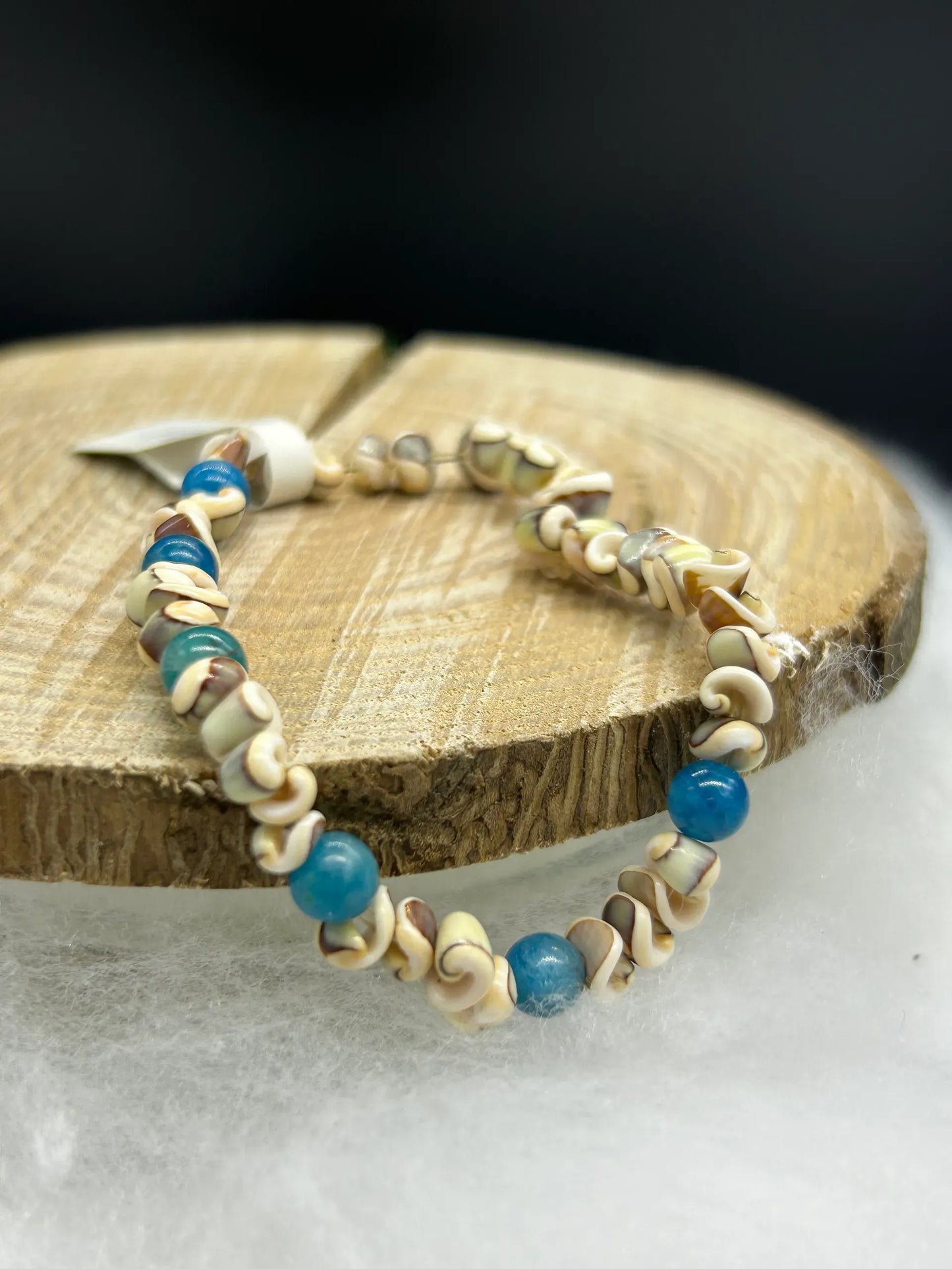 Bracelet coquillage Apatite