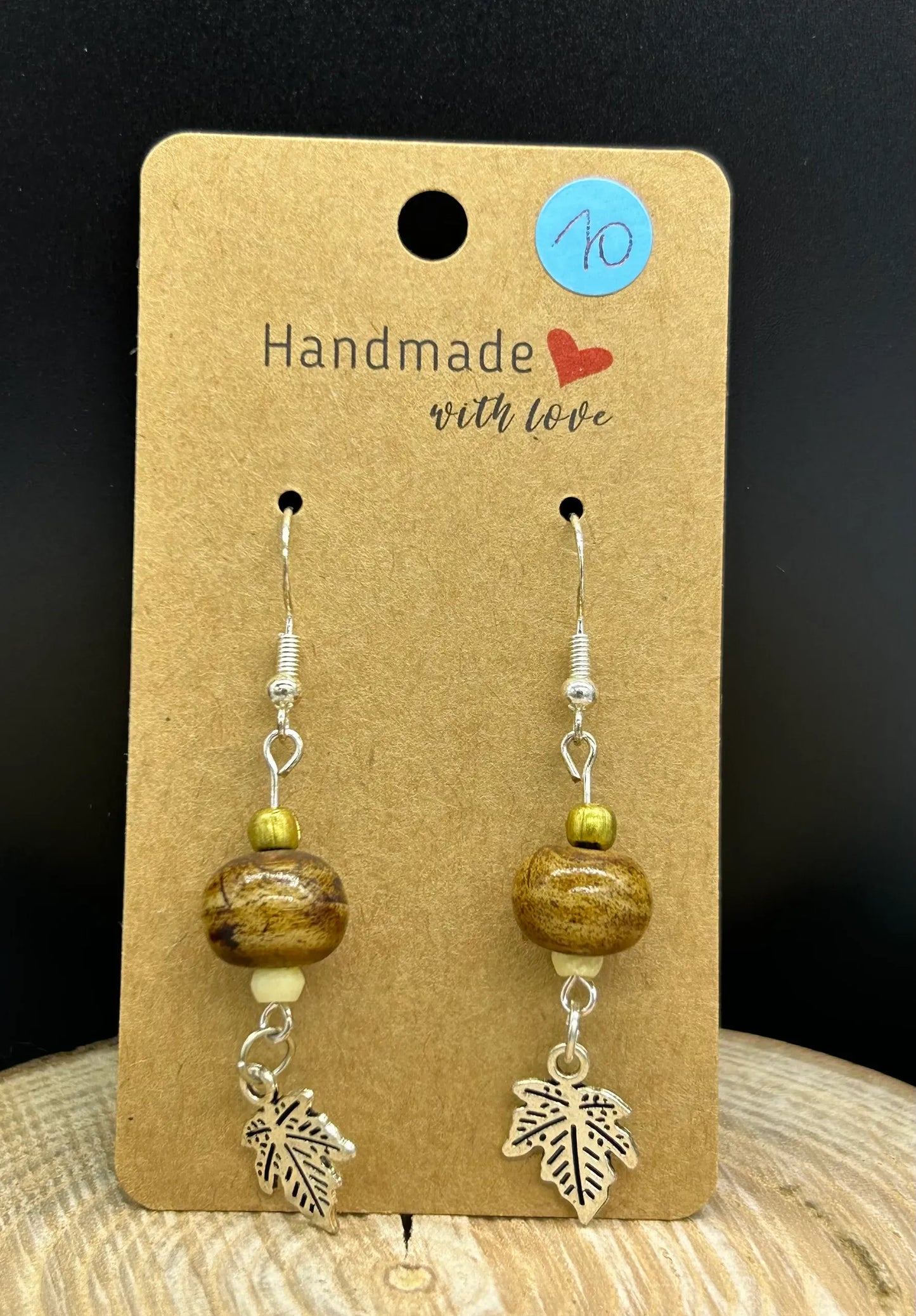 Boucles d'oreilles Bois