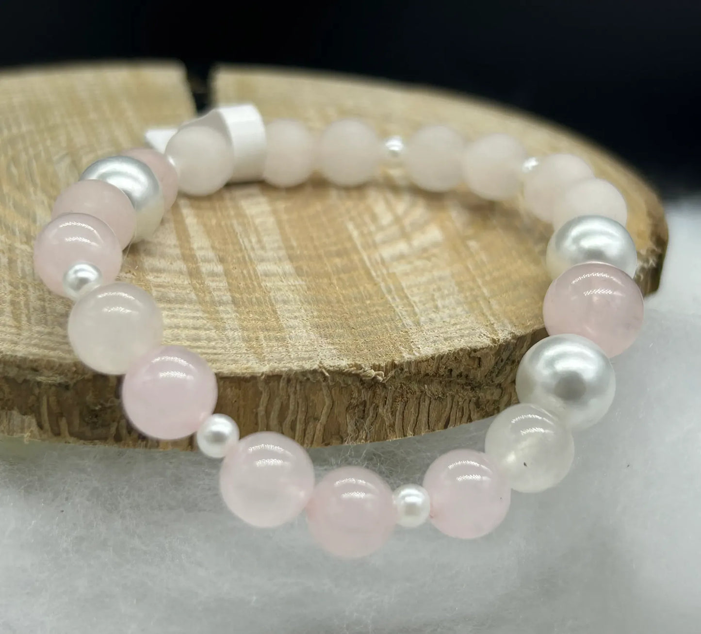 Bracelet Quartz rose mixte