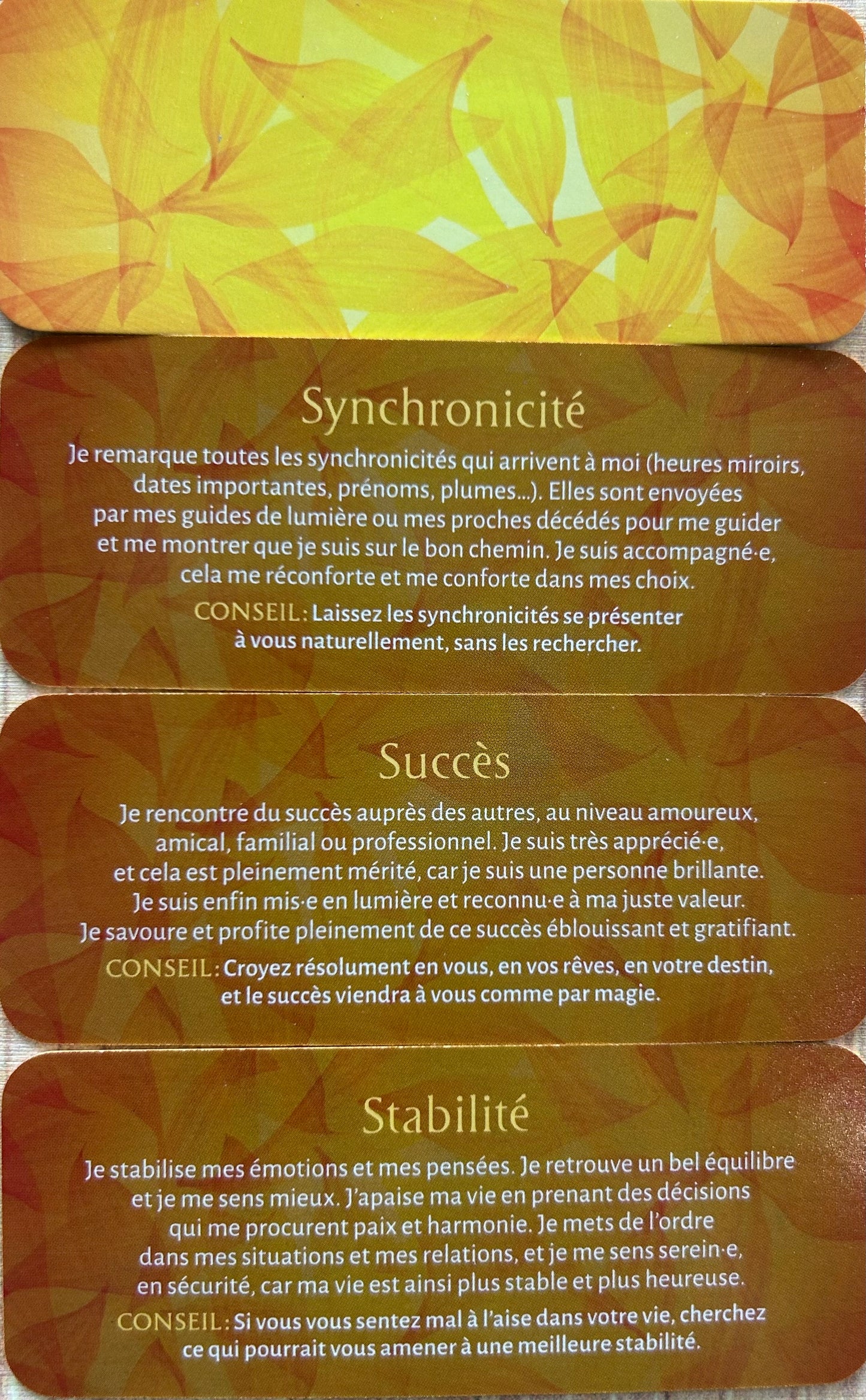 Le petit Oracle des pensées positives