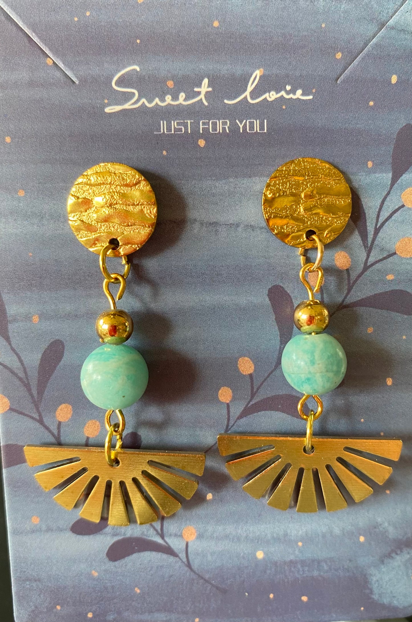 Boucles d'oreilles Amazonite