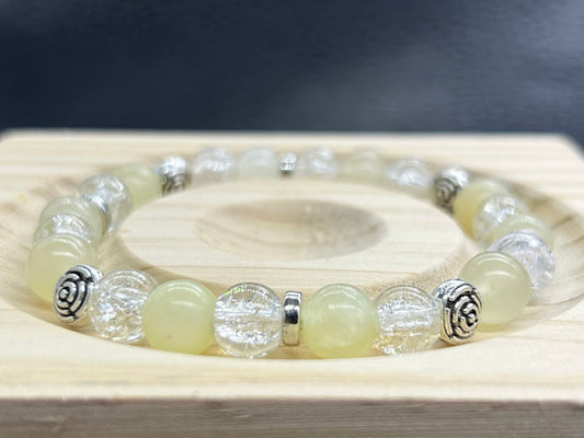 Bracelet Jade/Cristal de roche