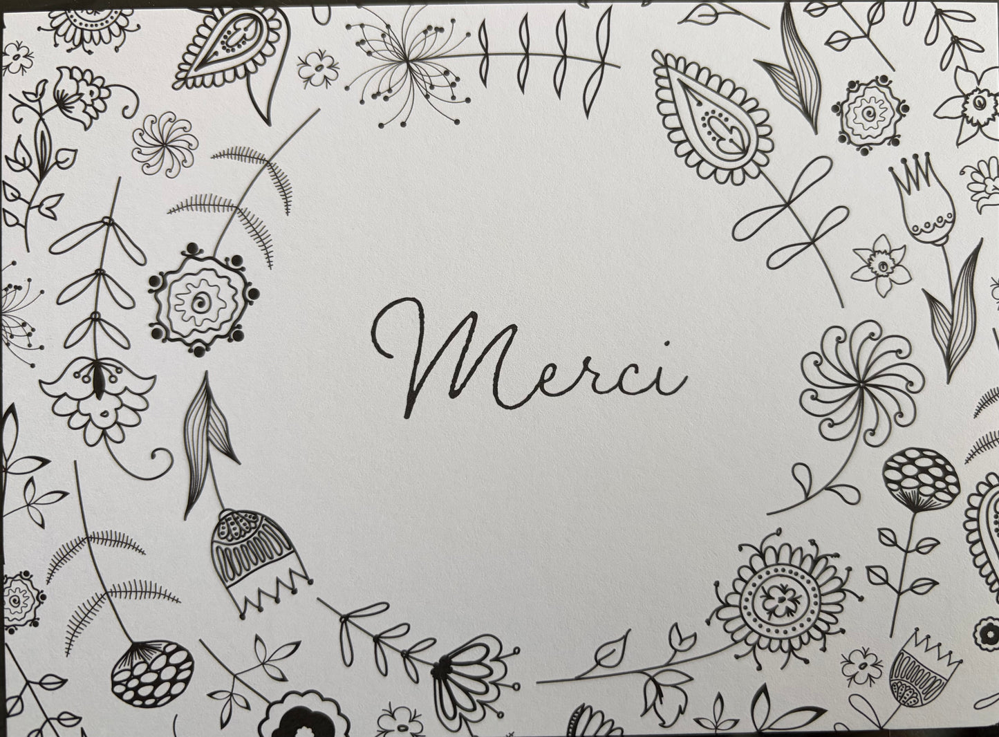 Merci pour cette année ! : 20 cartes de remerciements à colorier