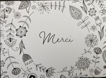Merci pour cette année ! : 20 cartes de remerciements à colorier