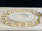Bracelet Citrine naturelle et Cristal de roche