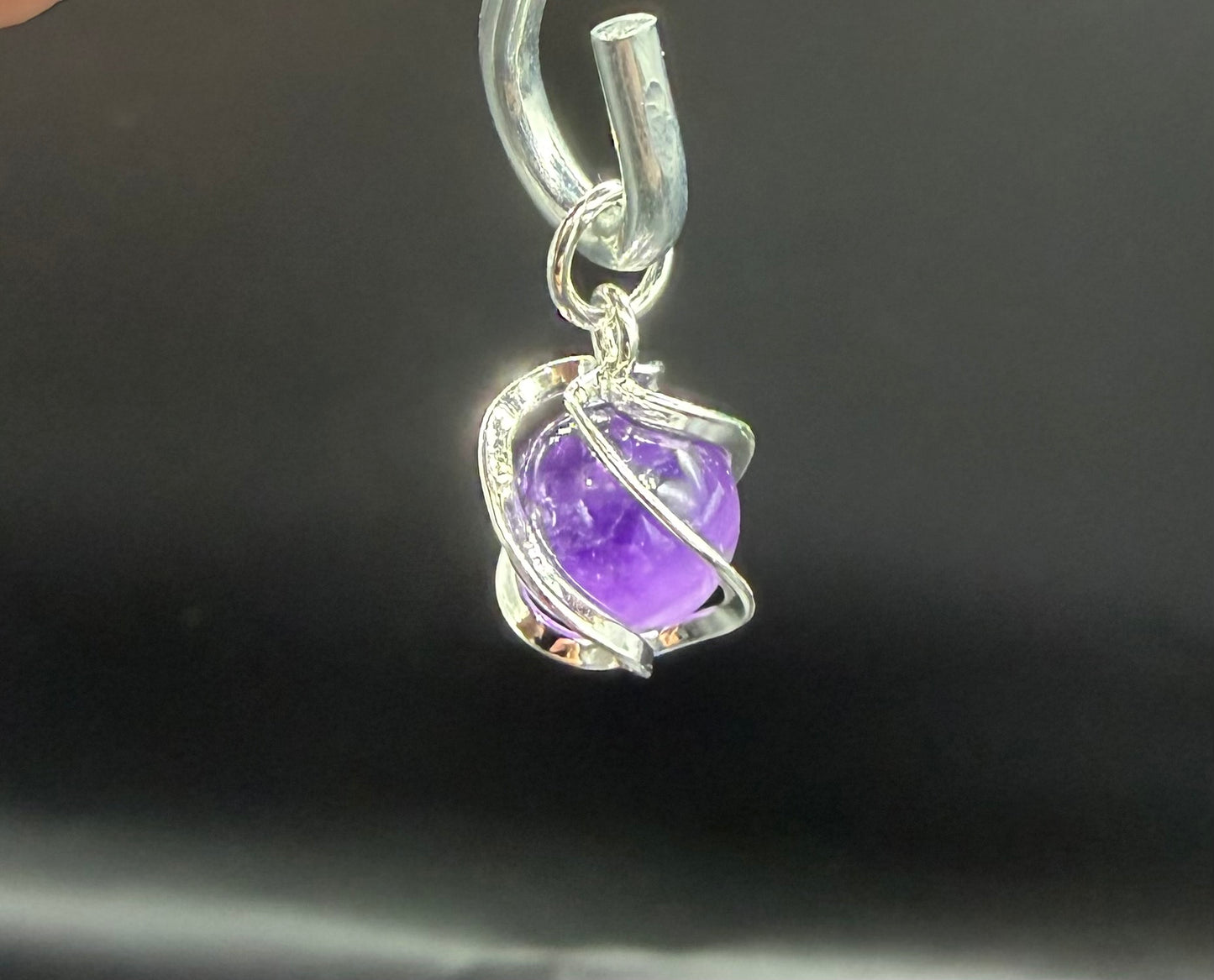 Pendentif mini spirale Améthyste