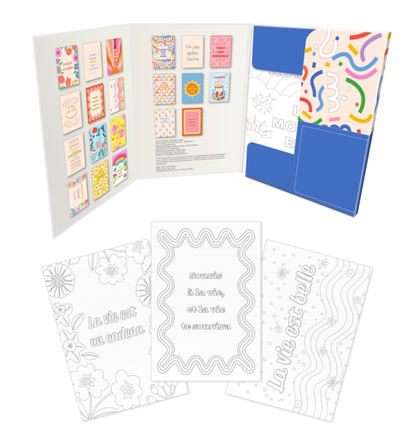 La vie est belle - 20 cartes à colorier