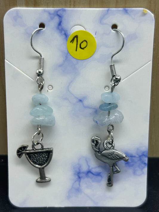 Boucles d'oreilles Funny Summer Aigue marine