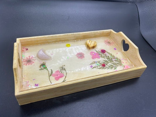 Plateau Zen love Quartz rose