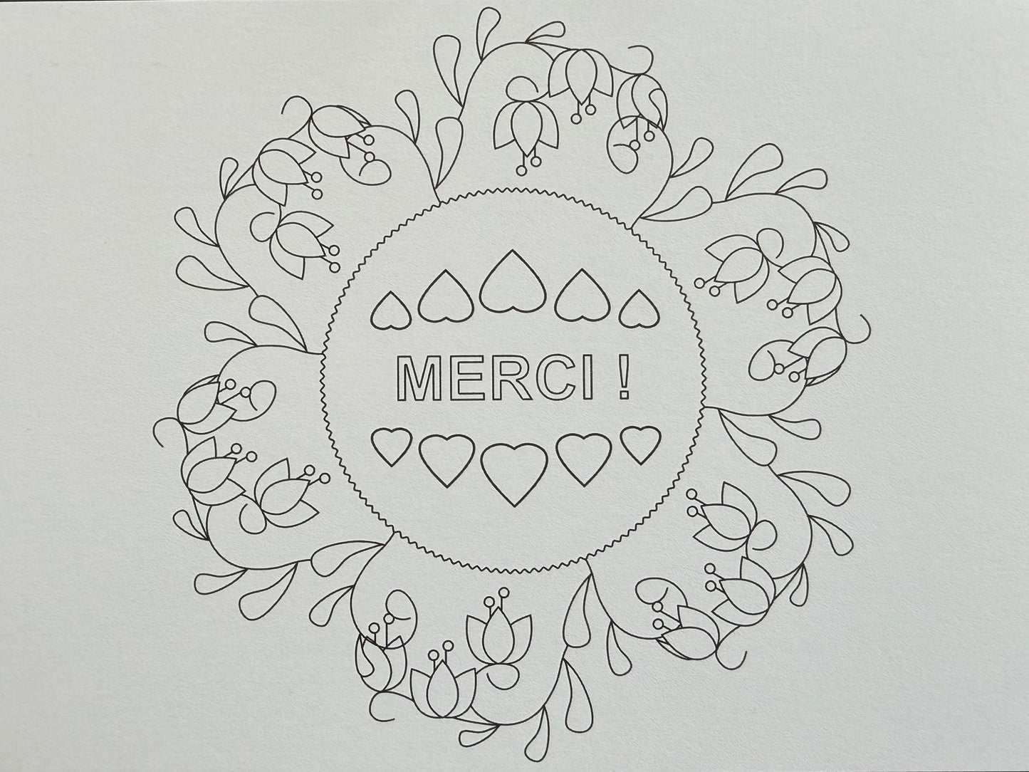 Merci pour cette année ! : 20 cartes de remerciements à colorier