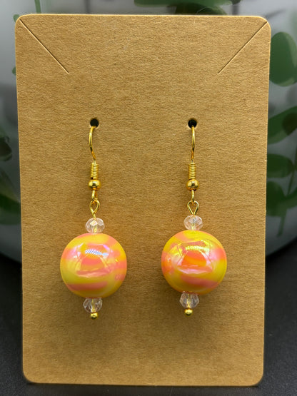 Boucles d’oreilles boules fantaisie