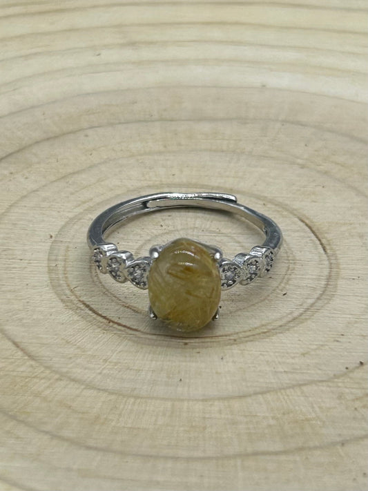 Bague Quartz rutile