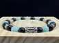 Bracelet Viking Amazonite et Tourmaline noire