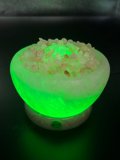 Lampe de sel bol et morceaux mini