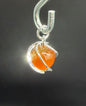 Pendentif mini spirale Cornaline