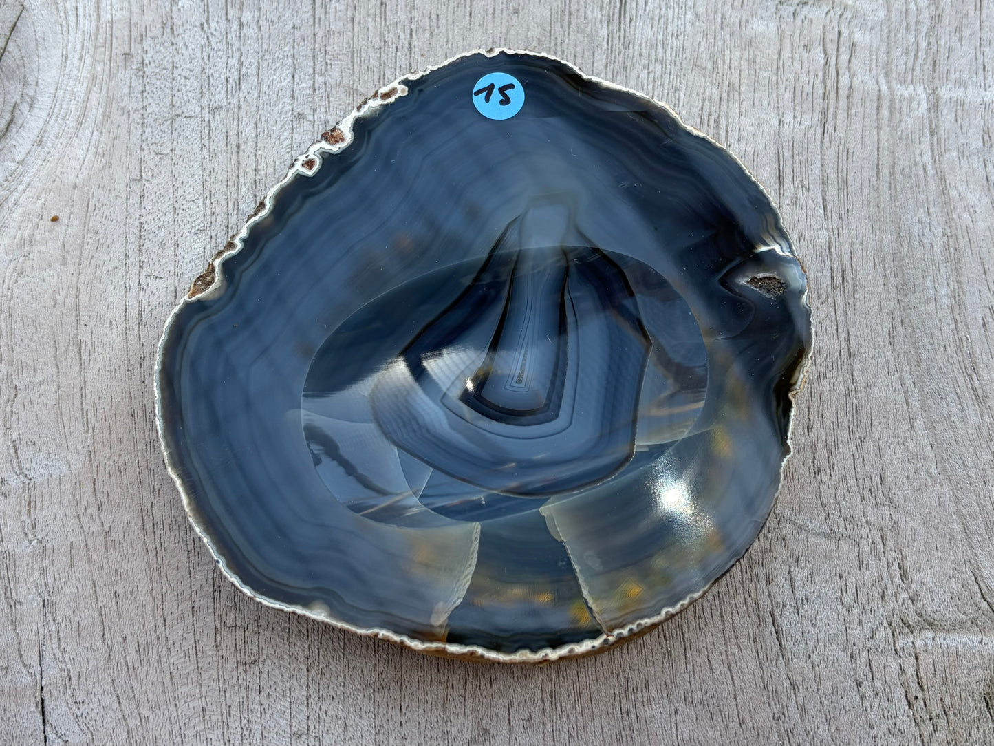 Tranche d’agate vide-poches
