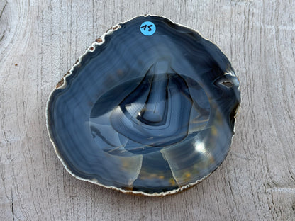 Tranche d’agate vide-poches