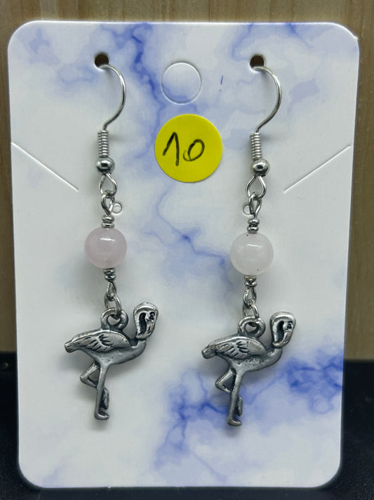 Boucles d'oreilles Funny Summer Quartz Rose