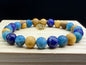Bracelet bois sacré Palo Santo Apatite bleue et Lapis Lazuli