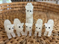 Groupe de chats en Agate blanche